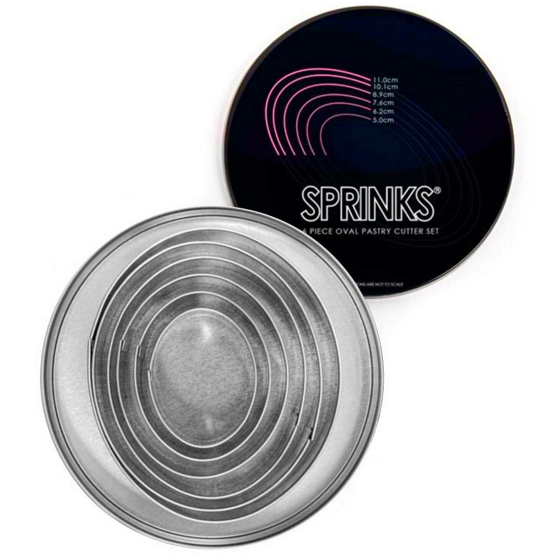 Sprinks Oval Pastry Cutter Set (6 Pieces)