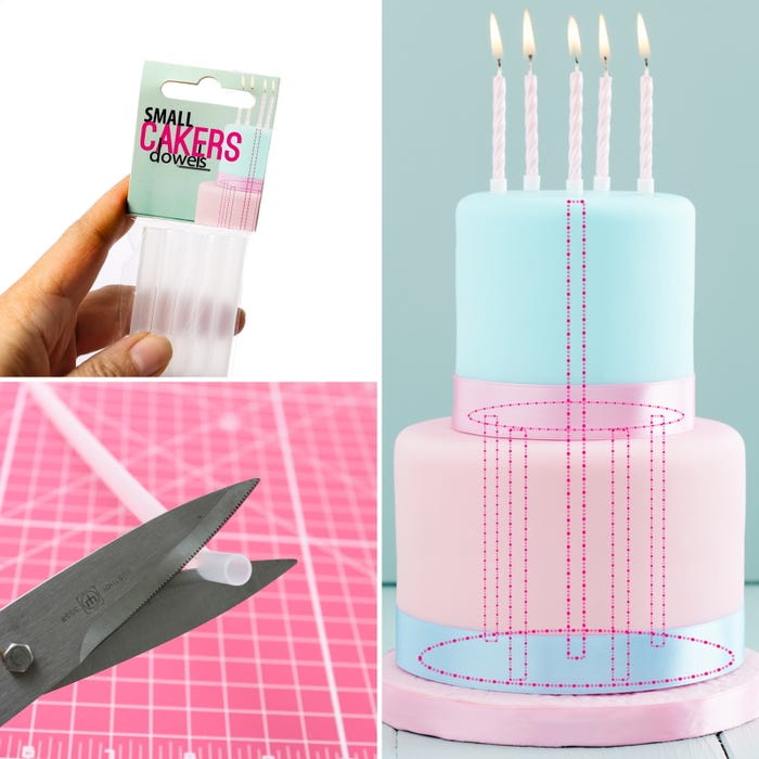Plastic Cake Dowels 8mm (Pack of 5)