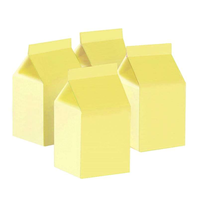 Yellow Two Tone Pastel Milk Boxes (Pack of 10)