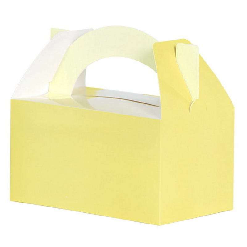 Yellow Two Tone Pastel Lolly/Treat Boxes (Pack of 5)