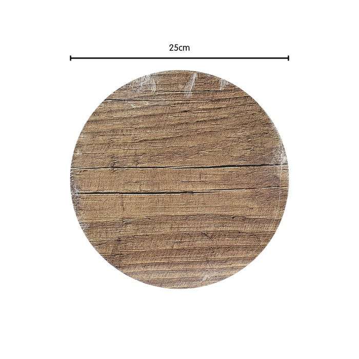 Wooden Print Decorative Round Board 25cm