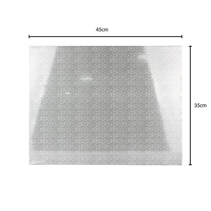 Checker Plate Print Decorative Rectangle Board 45cm x 35cm