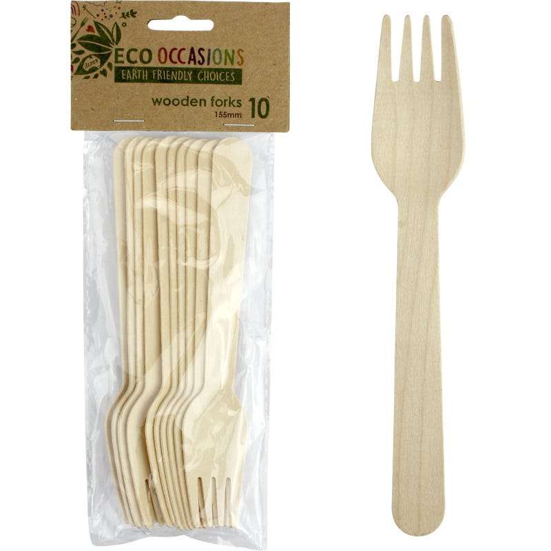 Wooden Forks (Pack of 10)