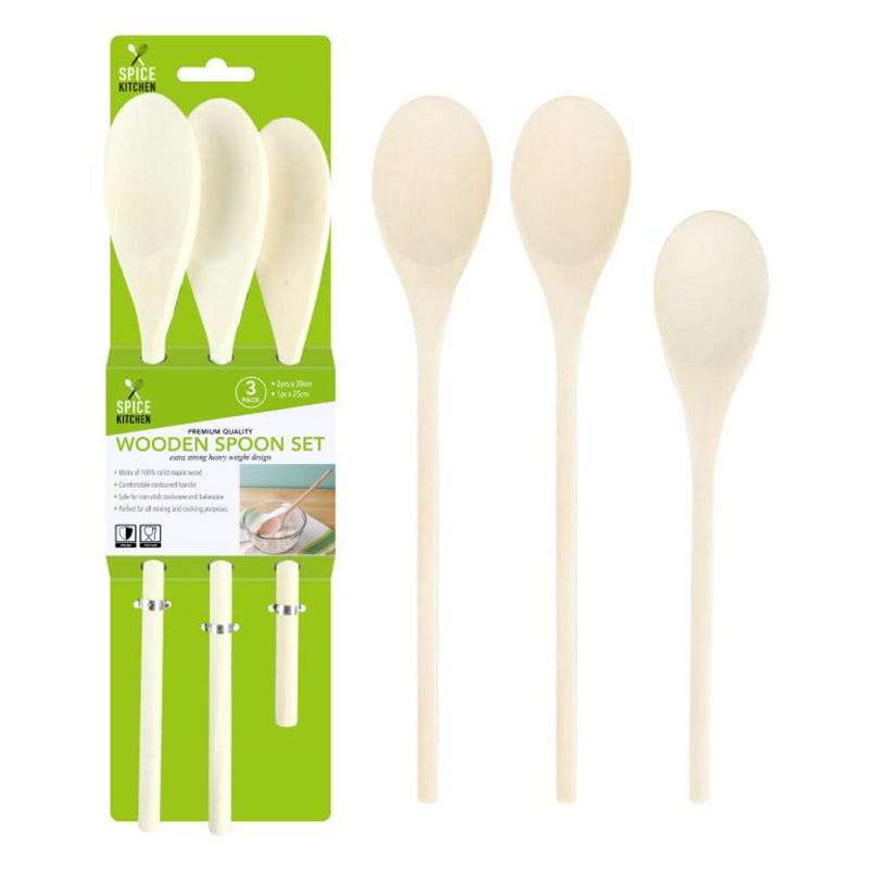 Wooden Spoon Set (Pack of 3)