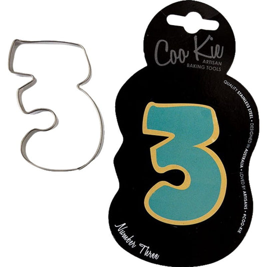 Coo Kie Number 3 Cookie Cutter
