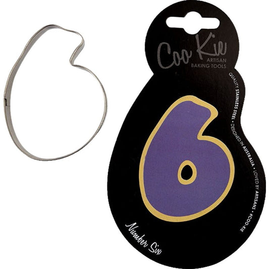 Coo Kie Number 6 Cookie Cutter