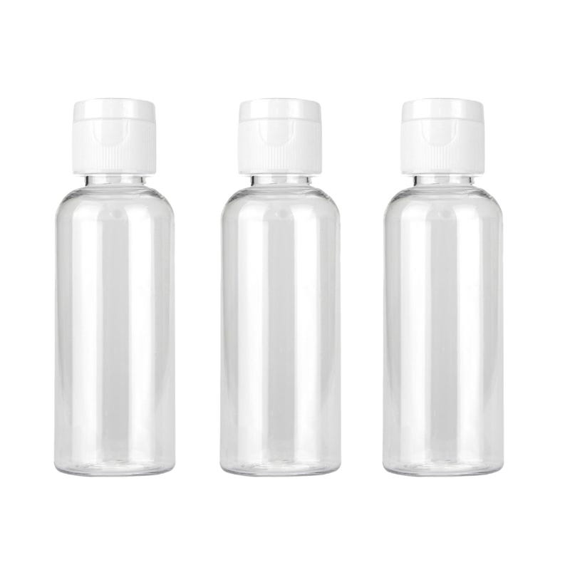 Clear Plastic Bottles 59ml (Pack of 3)