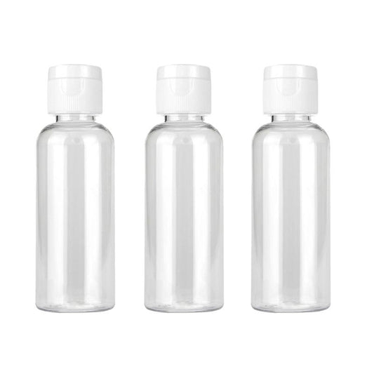 Clear Plastic Bottles 59ml (Pack of 3)