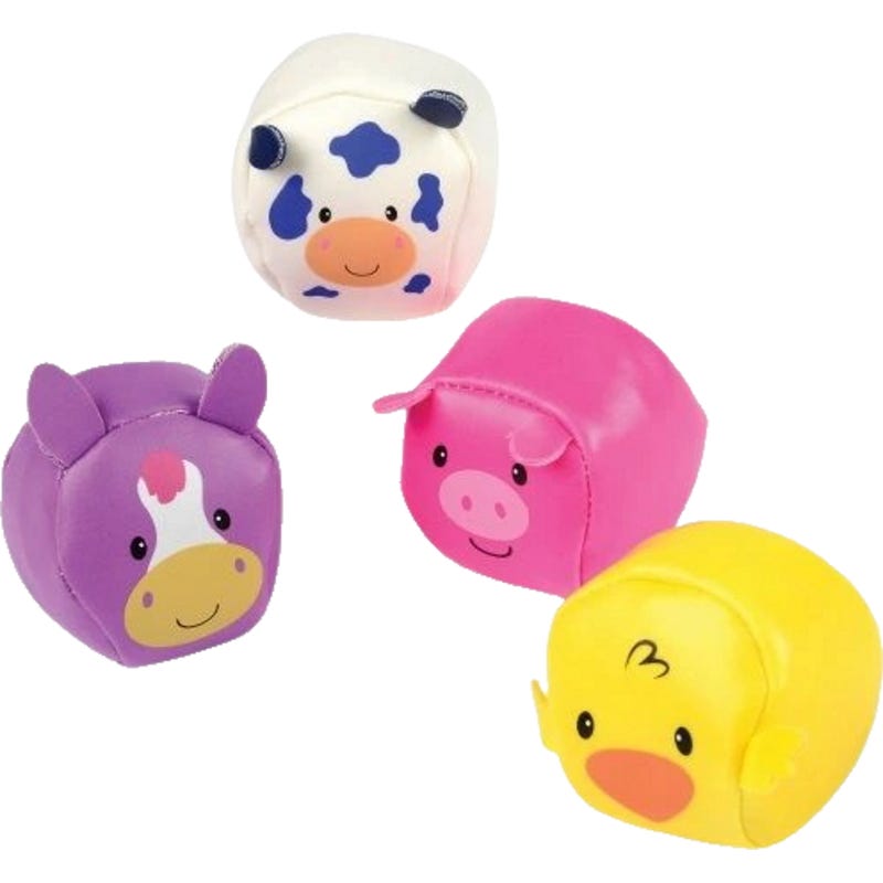 Farm Animal Hacky Sack Balls (Pack of 4)