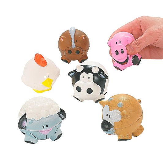 Squishy Farm Animals (Box of 12)