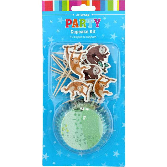 Wild Jungle Cupcake Decorating Kit (Set of 12)