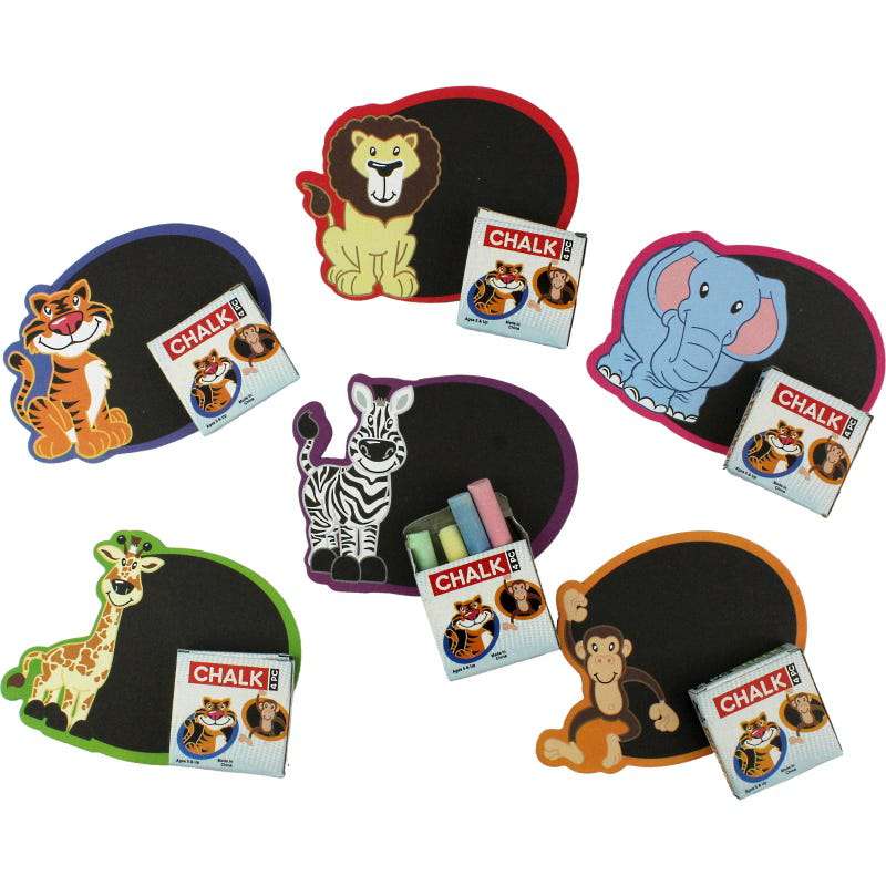 Zoo Animal Chalkboard Set (Pack of 12)