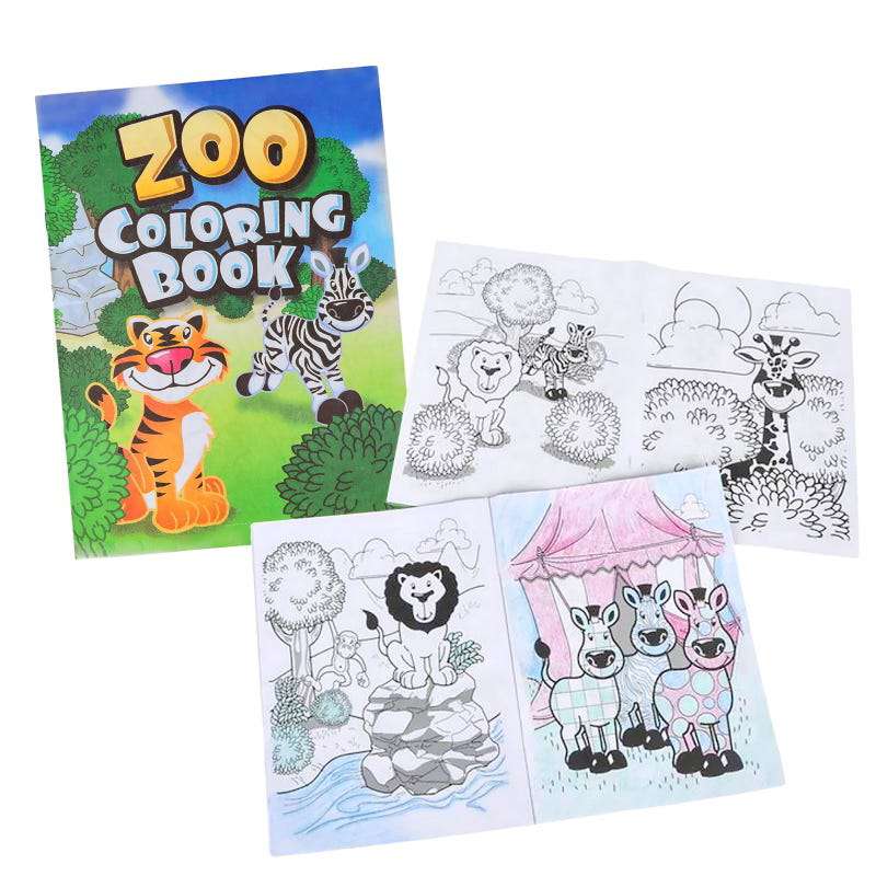 Zoo Animal Colouring Books (Pack of 12)