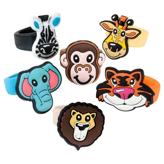 Zoo Animal Rubber Rings (Pack of 6)