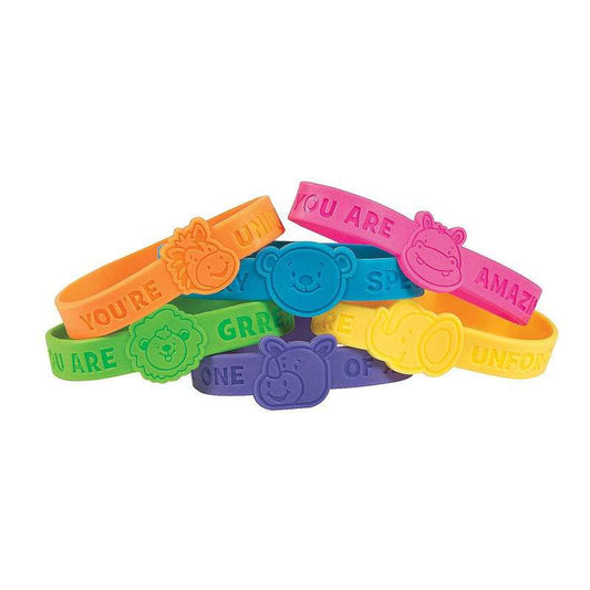 Zoo Animals Wristbands (Pack of 24)