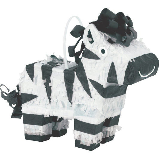 Mini Zebra Pinata Decoration 17cm