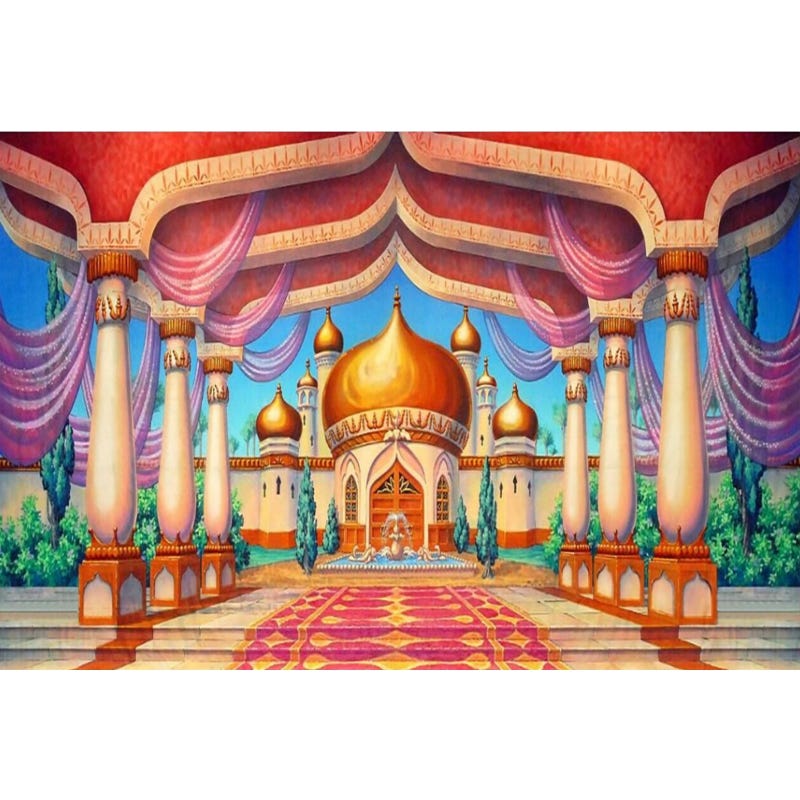 Arabian Palace Large Printed Fabric Backdrop