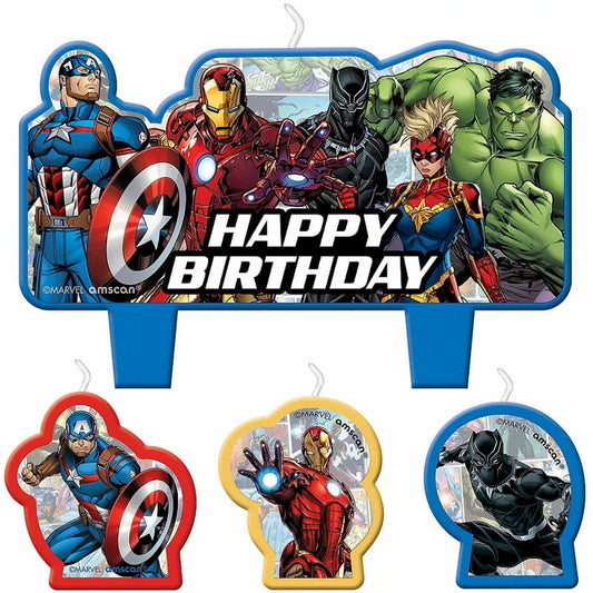 Marvel Avengers Powers Unite Candles (Set of 4)