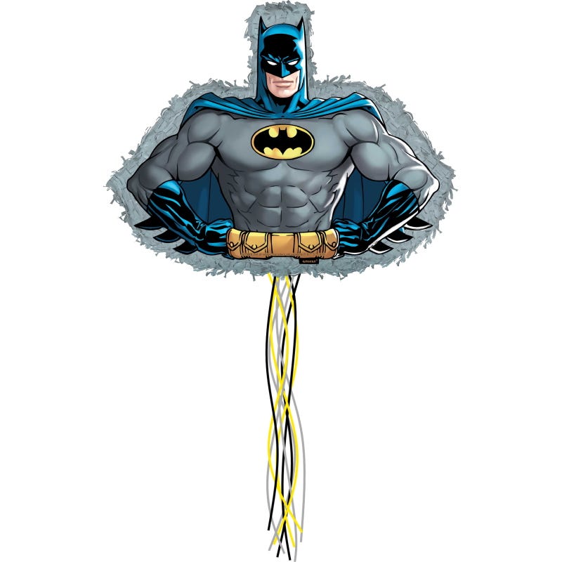 Batman Heroes Unite Shaped Pull String Pinata