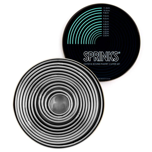 Sprinks Round Pastry Cutter Set (12 Pieces)