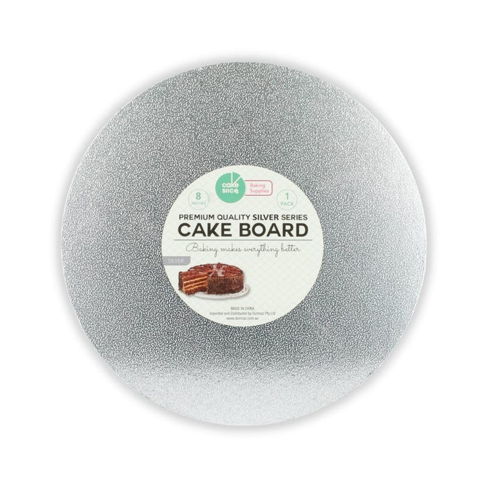 Round Silver Cake Board 20cm