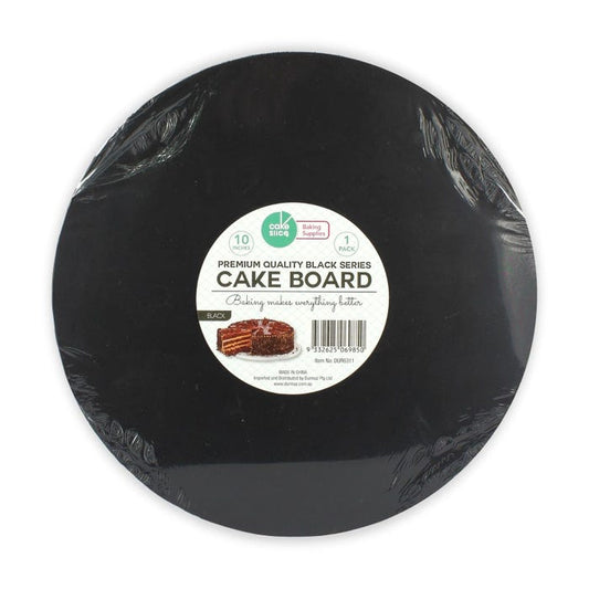 Round Black Cake Board 25cm