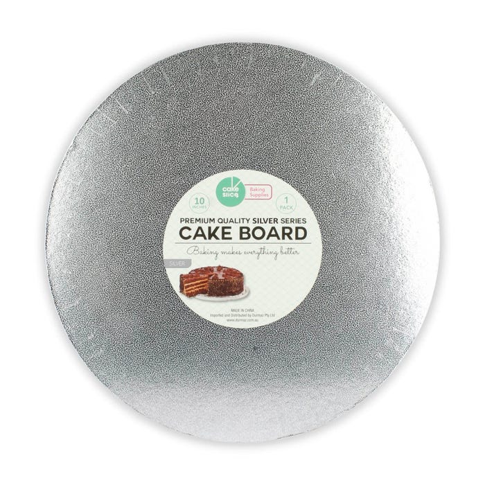 Round Silver Cake Board 25cm