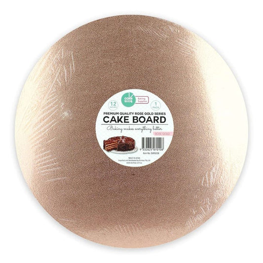 Round Rose Gold Cake Board 30cm