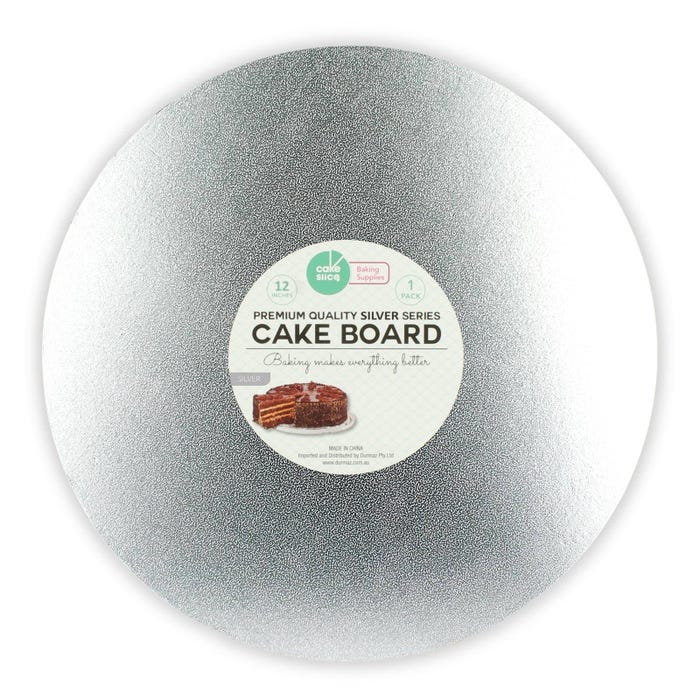 Round Silver Cake Board 30cm