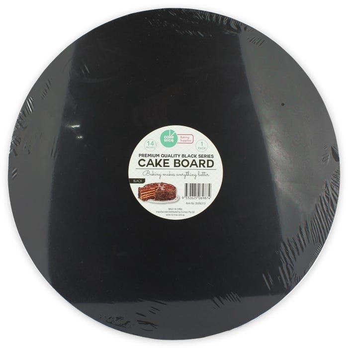 Round Black Cake Board 35cm