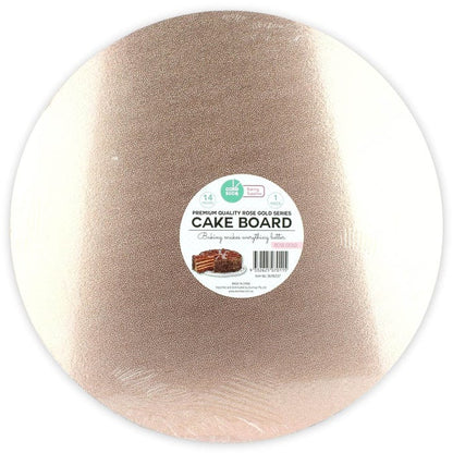 Round Rose Gold Cake Board 35cm