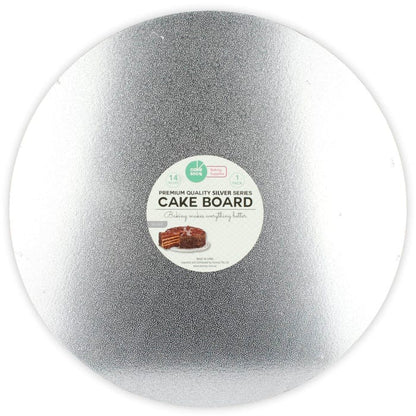 Round Silver Cake Board 35cm