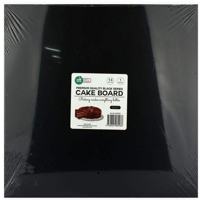 Square Black Cake Board 35cm