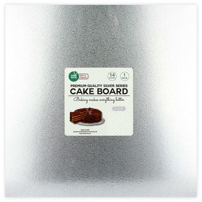 Square Silver Cake Board 35cm