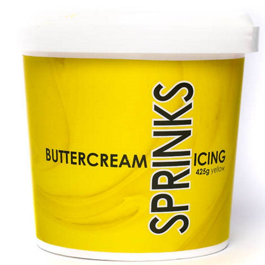 Sprinks Yellow Buttercream Icing (425g Tub)