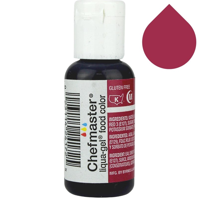 Burgundy Chefmaster Liqua Gel (20ml)