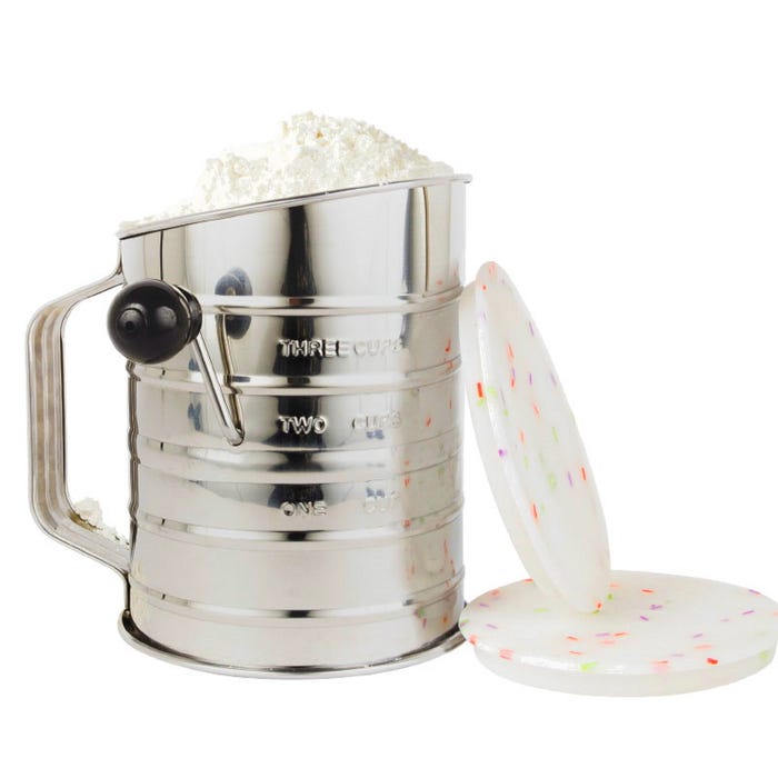 Sprinks Flour Sifter With Handle & Lids