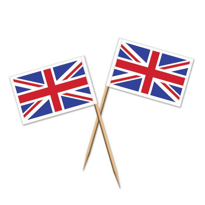 Union Jack Flag Picks (Pack of 50)