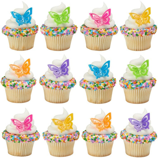 Butterfly Cupcake Rings (Pack of 12)