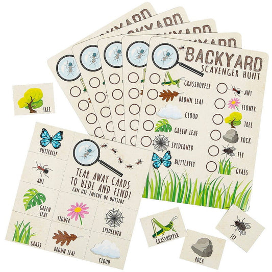 Backyard Adventures Scavenger Hunt Party Game