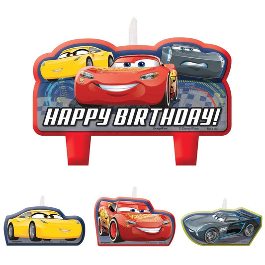 Cars 3 Candles (Set of 4)