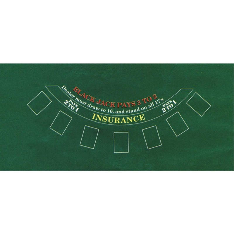 Casino Place Your Bets Blackjack Table Cover