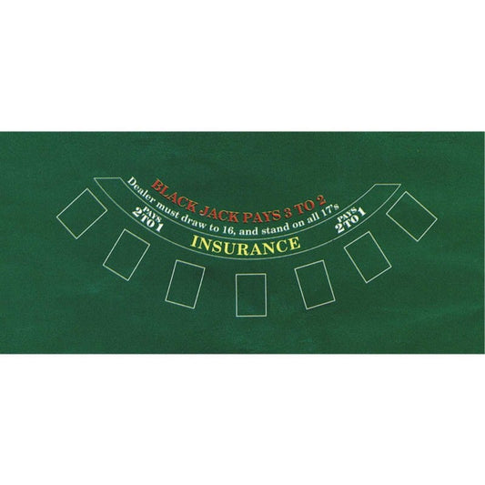 Casino Place Your Bets Blackjack Table Cover