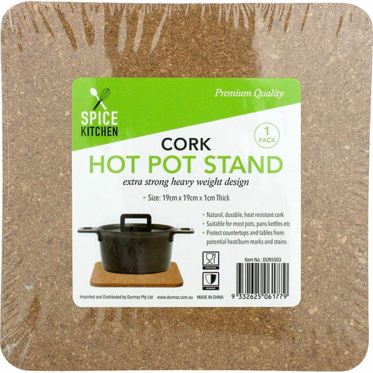 Square Cork Trivet 19cm