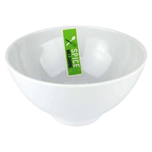 White Round Melamine Serving Bowl 14cm