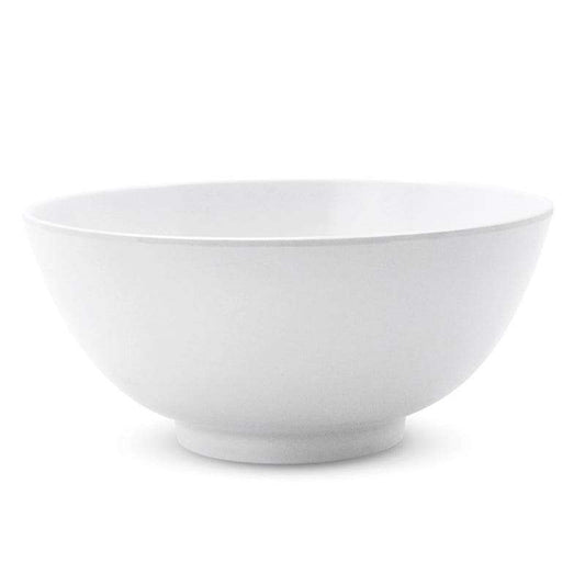 White Round Melamine Serving Bowl 17.5cm