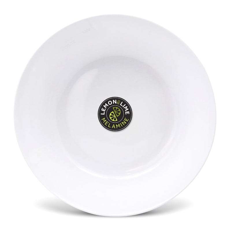 White Round Melamine Side Plate 20cm