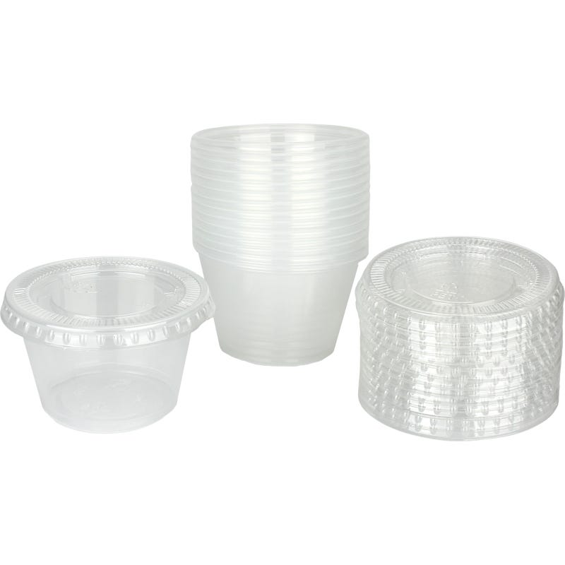 Dressing Containers With Lids 120ml (Pack of 15)