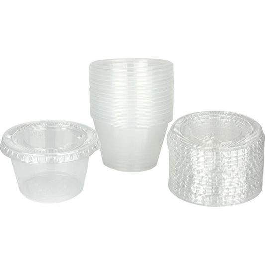 Dressing Containers With Lids 120ml (Pack of 15)