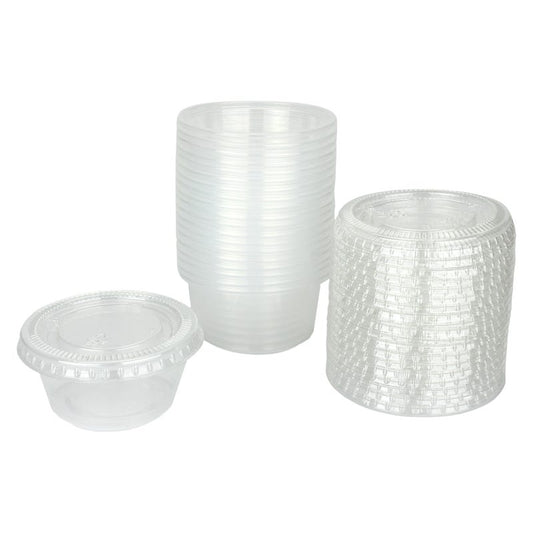 Dressing Containers With Lids 60ml (Pack of 20)